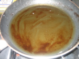 schmaltz in pan